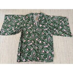 Kenny Flowers Palm Duster Swim Coverup Large Beach Pool Resort Wear